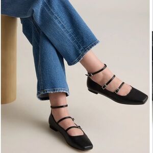 Quince Italian Leather Strappy Ballet Flat - Patent Leather